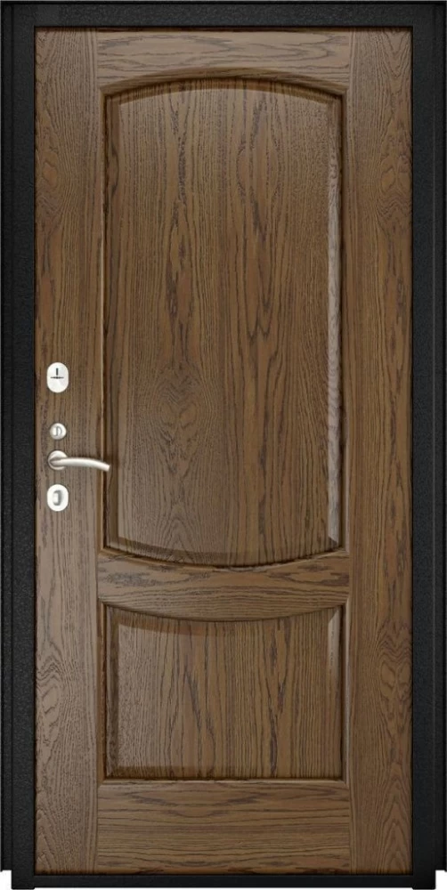 Входная дверь ДвериПРО L-Термо серебро Лаура-2 (16мм, светлый мореный дуб) DPRO197026 внутренняя сторона