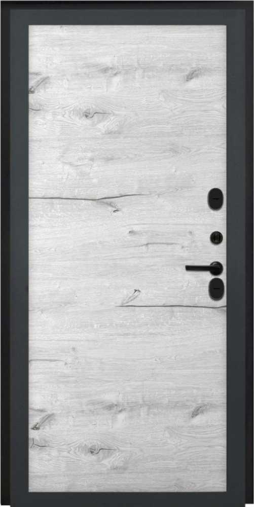 Входная дверь ДвериПРО Elfy Без фрезеровки Дуб арктик горизонт DPRO198249 внутренняя сторона